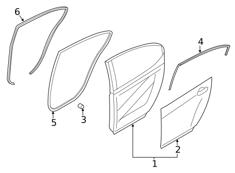 Door & Components for 2017 Kia Cadenza #0