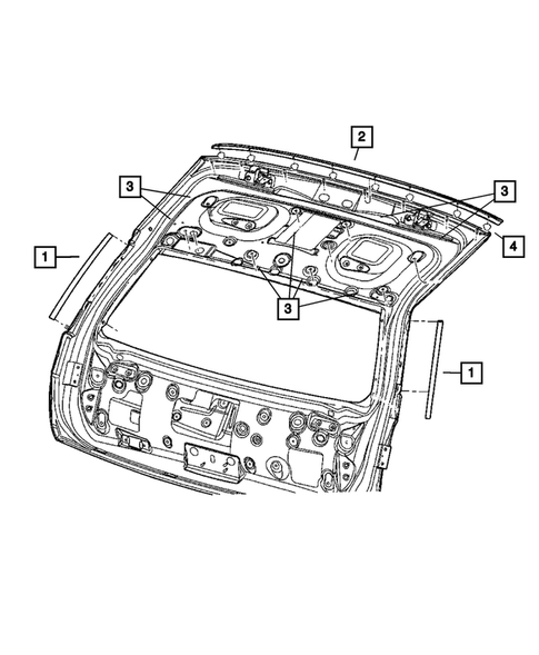 Weatherstrips and Seals for 2008 Dodge Magnum #2