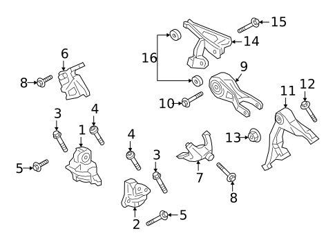 Engine Mounting for 2022 Porsche Cayenne #0
