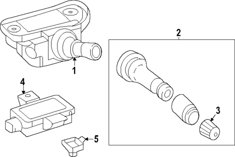 Tire Pressure Monitor Components for 2019 Mercedes-Benz AMG GT 63 #0