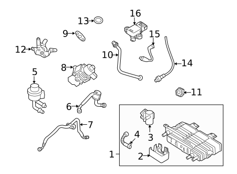 Emission Components for 2011 Ford Fusion #0