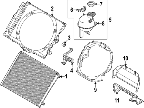 Radiator & Components for 2025 Audi Q6 e-tron #0