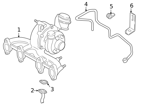 Turbocharger & Components for 2001 Volkswagen Golf #0