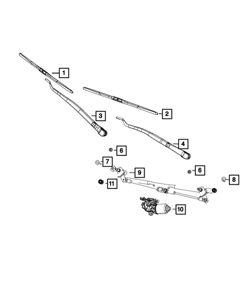Wiper and Washer System for 2024 Dodge Durango #0