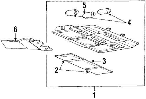 Map Lamps for 1992 Hyundai Sonata #0