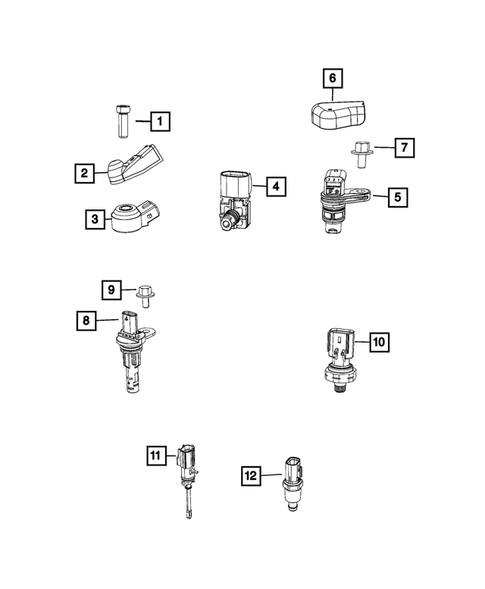 Sensors for 2022 Jeep Grand Cherokee L #1