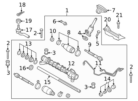 Steering Gear & Linkage for 2014 Mazda 5 #6