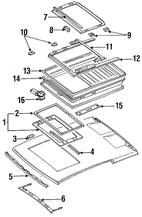 Sunroof for 1990 Nissan Axxess #0