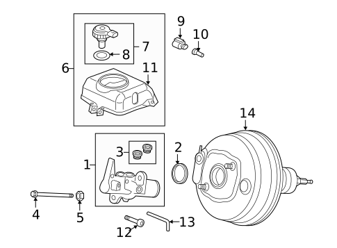 Master Cylinder - Components On Dash Panel for 2015 Audi RS7 #0