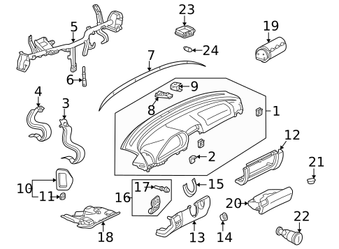 Instrument Panel for 2003 Mercedes-Benz CLK430 #0
