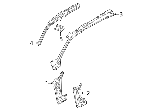 Hinge Pillar for 2025 Volvo EC40 #1