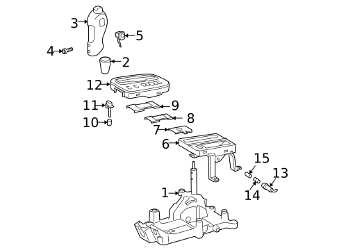 Gear Shift Control for 2005 Toyota Celica #0
