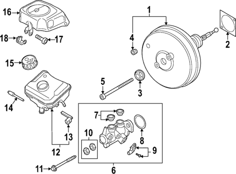 Master Cylinder - Components On Dash Panel for 2024 Audi RS7 Sportback #0