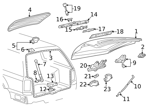 Liftgate for 2001 Volkswagen Passat #0