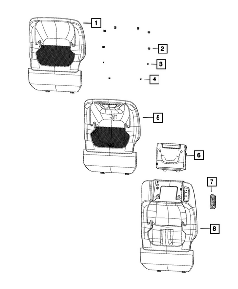 Front Seats - Adjusters, Recliners, Shields and Risers for 2026 Chrysler Pacifica #5