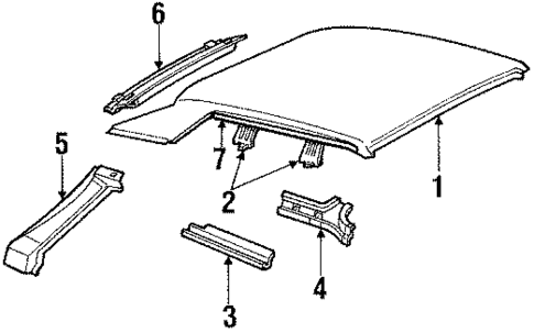 Roof for 1985 Ford EXP #0