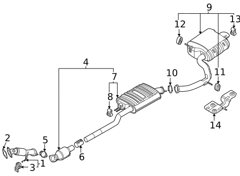 Exhaust Components for 2025 Kia Sorento #1