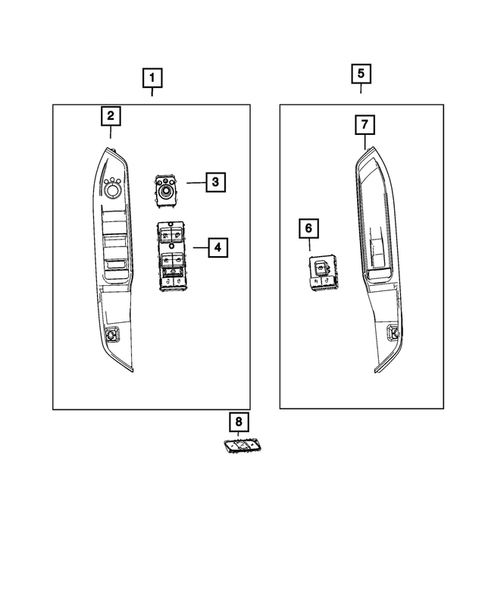 Door Trim Panels - Front and Rear for 2025 Jeep Compass #2