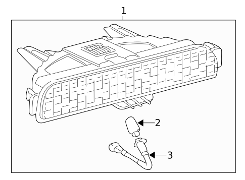 High Mounted Stop Lamp for 2008 Toyota Corolla #0