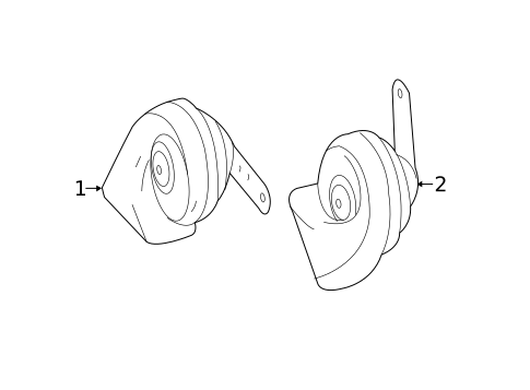 Horn for 2019 Mercedes-Benz GLS 450 #0