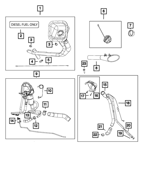 Fuel Tank Filler Tube for 2014 Ram 2500 #2