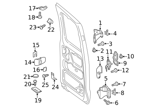 Lock & Hardware for 2021 Mercedes-Benz Metris #2