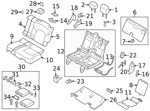 Second Row Seats for 2012 INFINITI QX56 #1