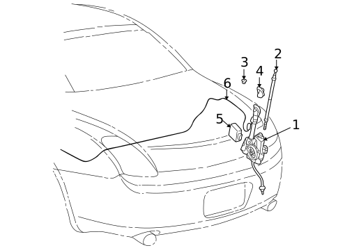 Antenna & Radio for 2003 Lexus SC430 #0