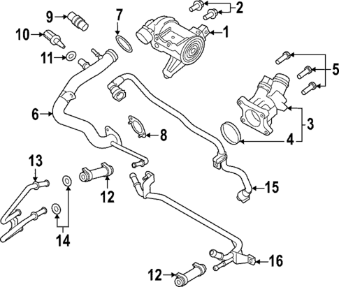 Water Pump for 2023 Volvo S90 #0