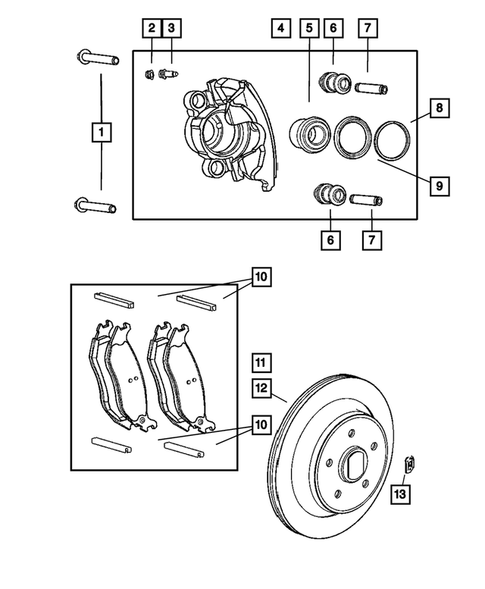 Rear Brakes for 2004 Dodge Dakota #1