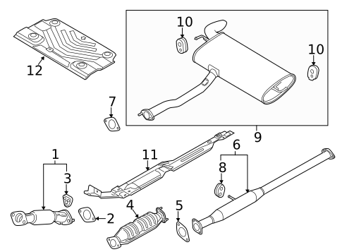 Exhaust Components for 2014 Kia Sportage #0