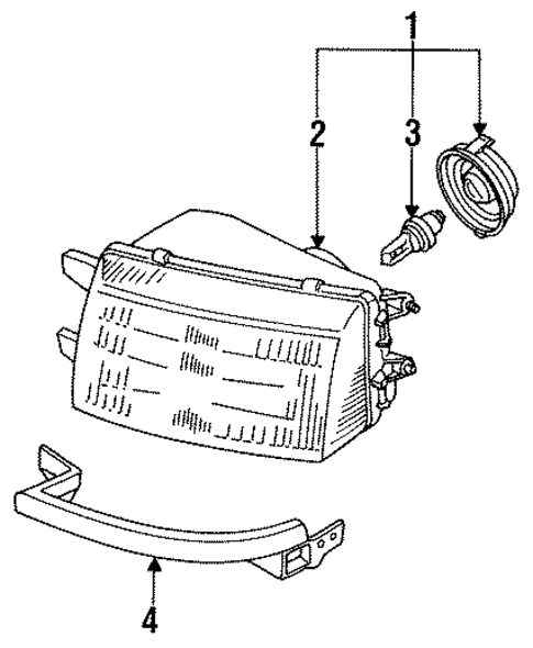 Bulbs - Chassis for 1994 Mitsubishi Expo #1
