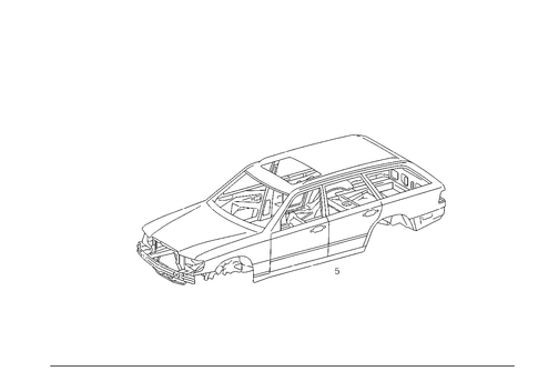 Body Shell for 1990 Mercedes-Benz 300TE #1