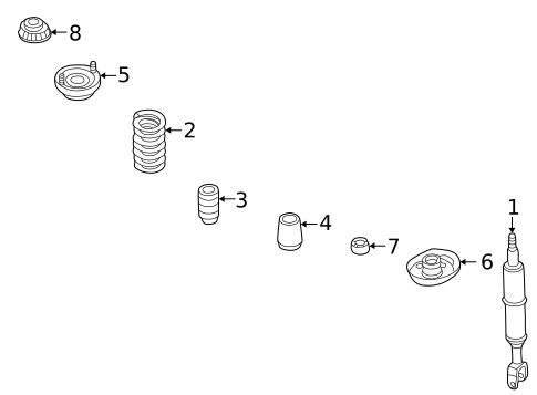 Suspension, Springs & Related Components for 2001 Audi A4 Quattro #0