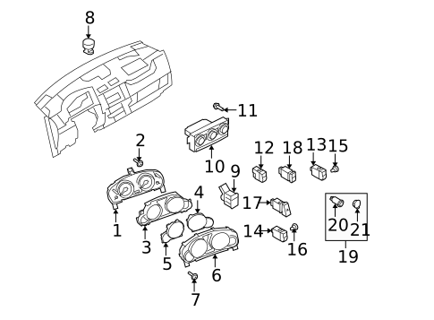 Switches for 2009 Mazda CX-9 #2