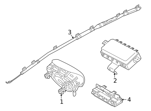 Air Bag Components for 2017 Hyundai Sonata #1