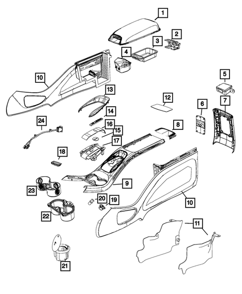 Consoles for 2014 Dodge Journey #0