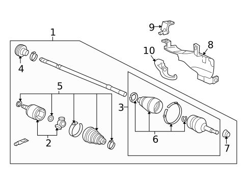 Drive Axles for 2005 Honda Accord #3