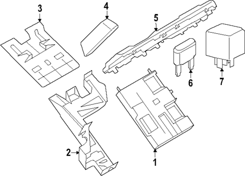 Fuse & Relay for 2024 Ford Transit-350 HD #1