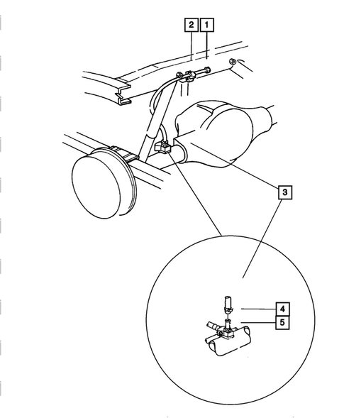 Rear Axle Vent for 2001 Dodge Ram 2500 #0