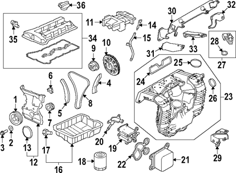 Engine Parts for 2025 Mitsubishi Outlander PHEV #0