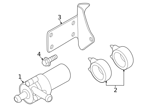 Water Pump for 2009 Audi Q7 #0