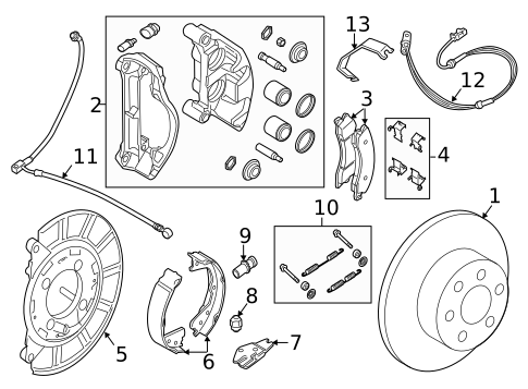Rear Brakes for 2019 Nissan NV2500 #0