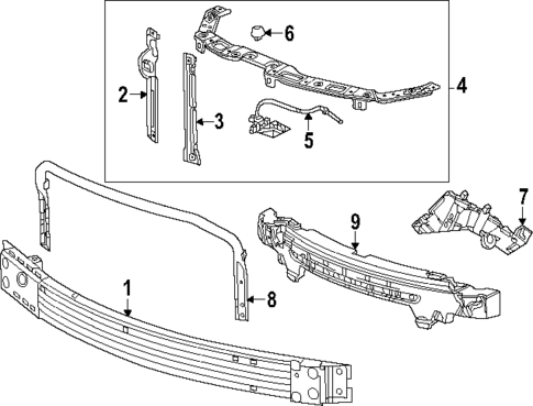 Bumper & Components - Front for 2025 Chevrolet Trailblazer #1