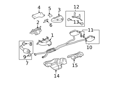 Exhaust Components for 2008 Cadillac CTS #0