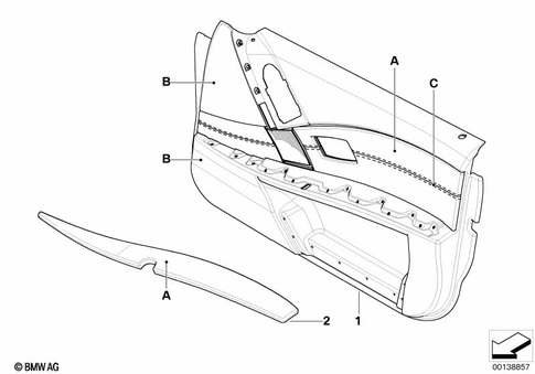 Door Trim Panels / Lateral Trim Panels for 2005 BMW 550i #3