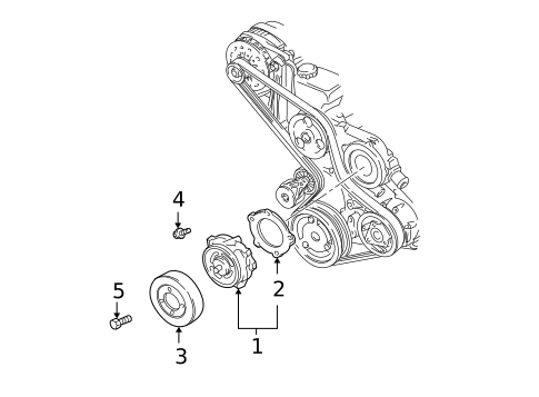 Water Pump for 2001 Chevrolet Monte Carlo #0