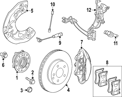 Front Brakes for 2025 Mercedes-Benz EQE AMG® #0
