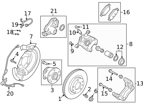 Rear Brakes for 2021 Mazda CX-3 #1