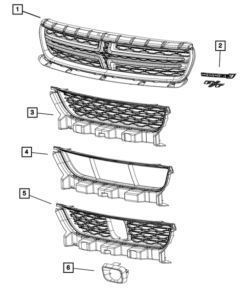 Grilles for 2022 Dodge Charger #1